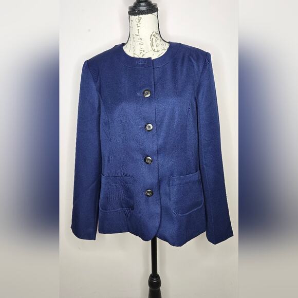 The Vermont Country Store Jacket Size 10 Longsleeve Button Down Pockets Size 10 - Picture 1 of 12